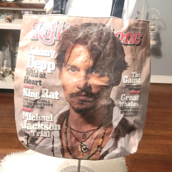Rolling Stone Magazine Johnny Depp Feb 2005 Cover Tote Bag - Picture 2 of 7